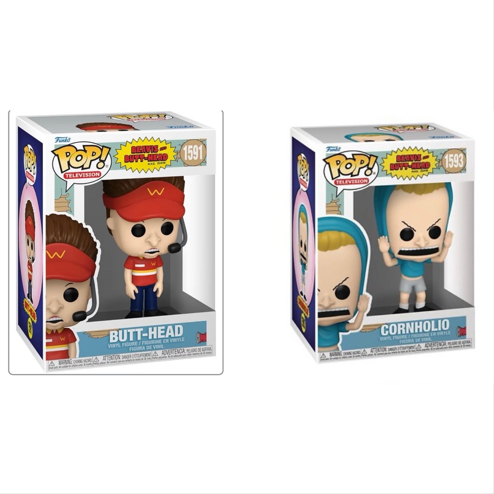 Funko Pop! Beavis Butt-Head and Cornholio Vinyl Action Figures